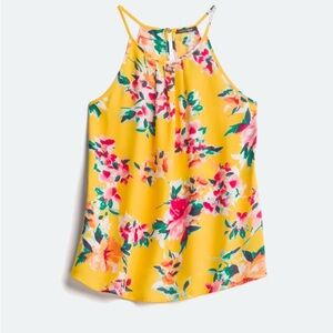 Papermoon Yellow Pink Floral Tank Top